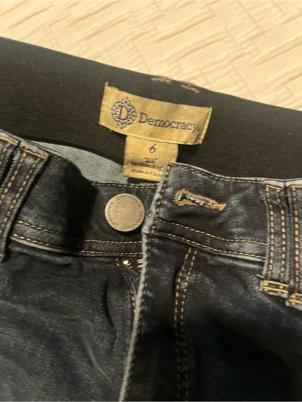 Democracy Ab Solution Jeans 6 Dark Indigo High Rise - Picture 12 of 16